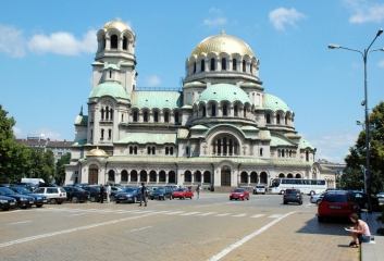 Katedrála Alexandra Nevského v Sofii.